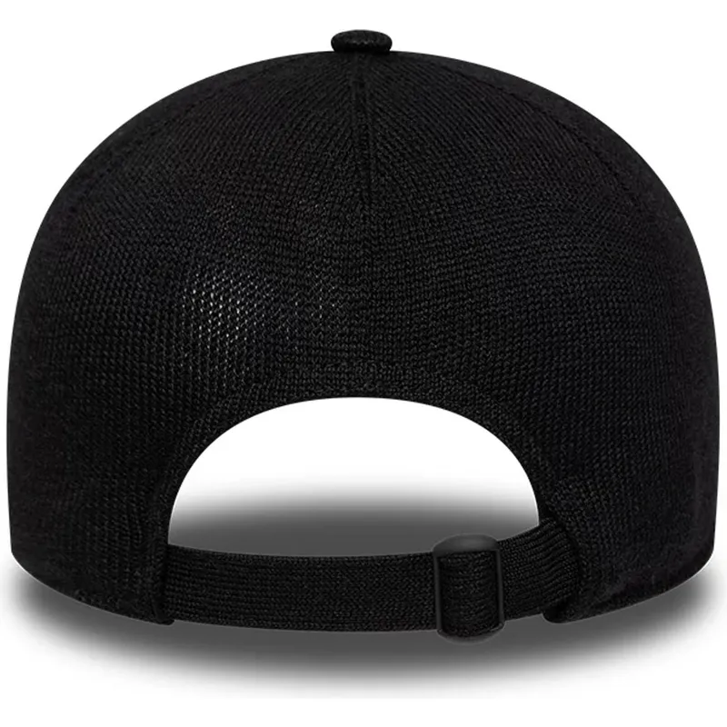 verstellbare-schwarze-curved-cap-9twenty-merinowolle-los-angeles-dodgers-mlb-von-new-era