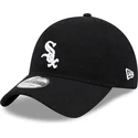 casquette-courbee-noire-ajustable-9twenty-merino-wool-chicago-white-sox-mlb-new-era