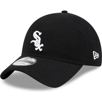 Casquette courbée noire ajustable 9TWENTY Merino Wool Chicago White Sox MLB New Era