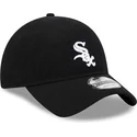 casquette-courbee-noire-ajustable-9twenty-merino-wool-chicago-white-sox-mlb-new-era