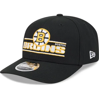 Czarna czapka z zakrzywionym daszkiem snapback 9SEVENTY Stretch Snap Stated Boston Bruins NHL New Era