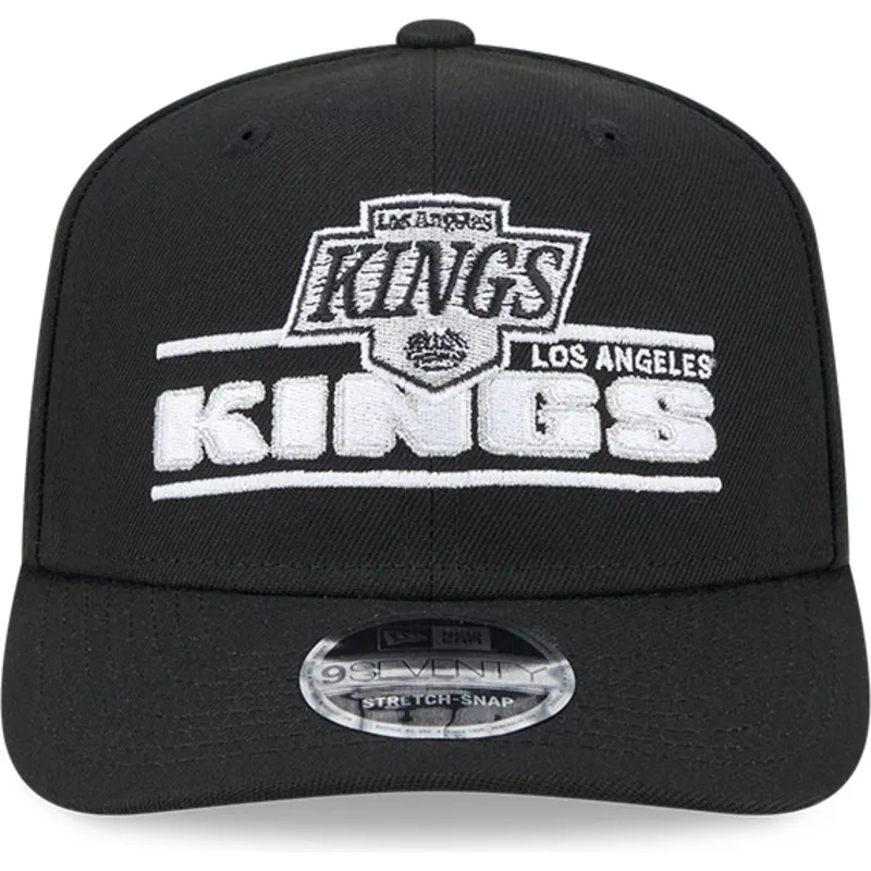 czarna-zakrzywiona-czapka-snapback-9seventy-stretch-snap-stated-los-angeles-kings-nhl-new-era