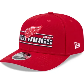 Röd böjd snapback-keps 9SEVENTY Stretch Snap Stated Detroit Red Wings NHL från New Era