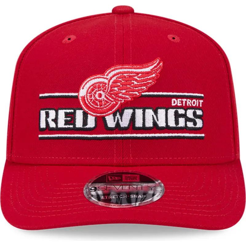 9seventy-stretch-snap-stated-snapback-kappe-mit-gebogenem-schirm-in-rot-der-detroit-red-wings-nhl-von-new-era