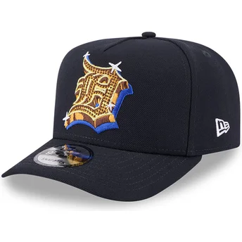 Casquette courbée bleue marine snapback 9FIFTY A Frame Emblem Detroit Tigers MLB New Era