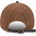 casquette-courbee-marron-et-bleue-ajustable-9twenty-a-frame-wool-pinstripe-los-angeles-dodgers-mlb-new-era