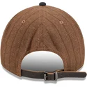 casquette-courbee-marron-et-bleue-marine-ajustable-9twenty-a-frame-wool-pinstripe-new-york-yankees-mlb-new-era