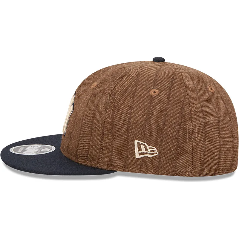 verstellbare-9fifty-retro-crown-woll-nadelstreifen-kappe-in-braun-und-marineblau-der-new-york-yankees-mlb-von-new-era