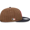 casquette-plate-marron-et-bleue-marine-ajustable-9fifty-retro-crown-wool-pinstripe-boston-red-sox-mlb-new-era