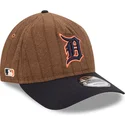 regulowana-brazowo-granatowa-czapka-z-daszkiem-9twenty-a-frame-wool-pinstripe-detroit-tigers-mlb-od-new-era
