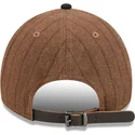 casquette-courbee-marron-et-noire-ajustable-9twenty-a-frame-wool-pinstripe-chicago-white-sox-mlb-new-era