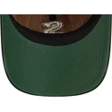 casquette-courbee-marron-et-noire-ajustable-9twenty-a-frame-wool-pinstripe-chicago-white-sox-mlb-new-era