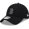 casquette-courbee-noire-ajustable-9twenty-merino-wool-boston-red-sox-mlb-new-era