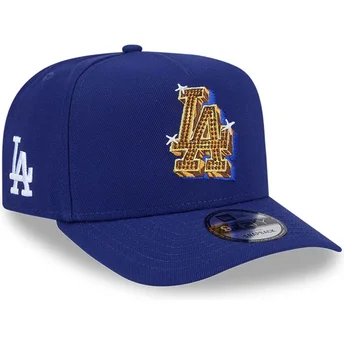Casquette courbée bleue snapback 9FIFTY A Frame Emblem Los Angeles Dodgers MLB New Era