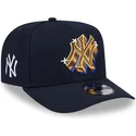 casquette-courbee-bleue-marine-snapback-9fifty-a-frame-emblem-new-york-yankees-mlb-new-era