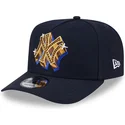 casquette-courbee-bleue-marine-snapback-9fifty-a-frame-emblem-new-york-yankees-mlb-new-era