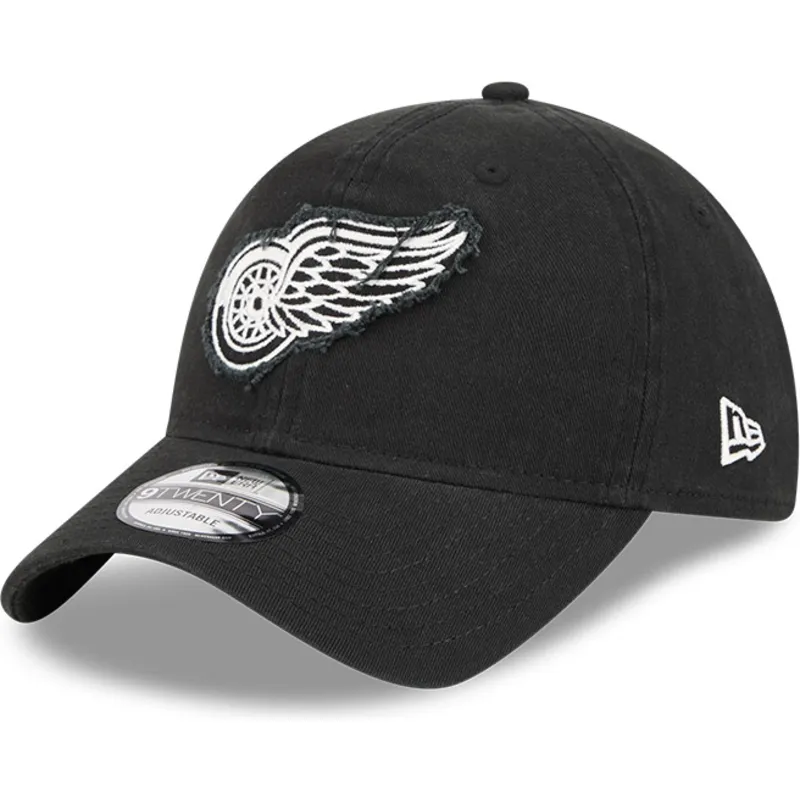 czapka-z-zakrzywionym-daszkiem-czarna-regulowana-9twenty-stamp-detroit-red-wings-nhl-new-era