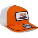 19twenty-snapback-kappe-in-orange-und-weiss-mit-gebogenem-schirm-und-gesticktem-patch-der-anaheim-ducks-nhl-von-new-era