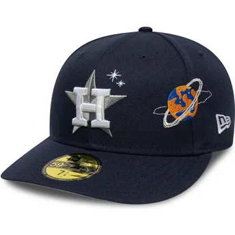 59FIFTY Houston Astros MLB Planet Icon Navy Fitted Cap von New Era