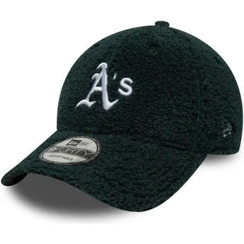 Zielona regulowana czapka z daszkiem 9FORTY Winter Borg Oakland Athletics MLB New Era