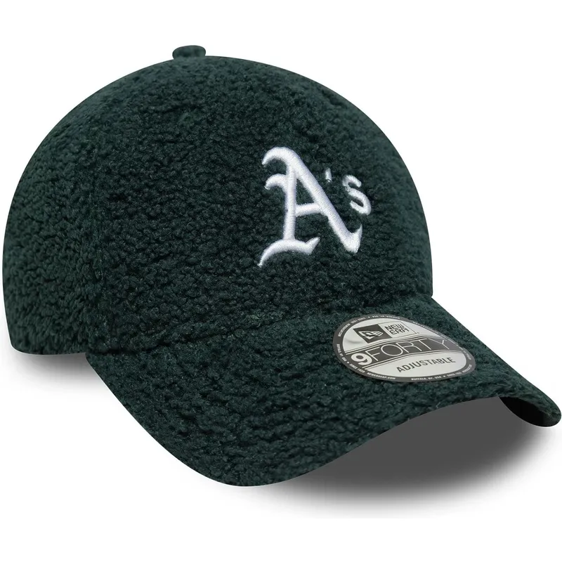 zielona-regulowana-czapka-z-daszkiem-9forty-winter-borg-oakland-athletics-mlb-new-era