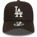 brazowa-czapka-z-daszkiem-9forty-e-frame-side-patch-los-angeles-dodgers-mlb-od-new-era