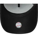 new-era-new-york-yankees-mlb-9forty-e-frame-melton-svart-snapback-keps-med-bojd-skarm-och-svart-logotyp