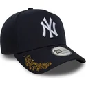 new-era-mlb-new-york-yankees-9forty-e-frame-tonal-icon-snapback-cap-in-marineblau