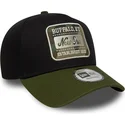 new-era-9forty-e-frame-camo-patch-snapback-kappe-in-schwarz-und-grun