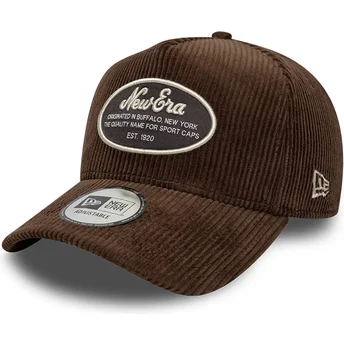 Gorra curva marrón snapback 9FORTY E Frame Patch Cord de New Era