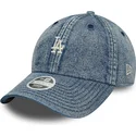 new-era-curved-brim-women-9twenty-denim-los-angeles-dodgers-mlb-blue-adjustable-cap