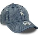 justerbar-bla-bojd-keps-for-kvinnor-9twenty-denim-los-angeles-dodgers-mlb-fran-new-era