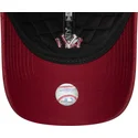 new-era-mlb-new-york-yankees-9twenty-padded-rote-verstellbare-damenkappe-mit-gebogenem-schirm-und-rotem-logo