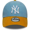 verstellbare-blaue-und-braune-kinder-cap-9forty-cord-der-new-york-yankees-mlb-von-new-era