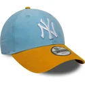 justerbar-bla-och-brun-bojd-keps-for-barn-9forty-cord-new-york-yankees-mlb-fran-new-era