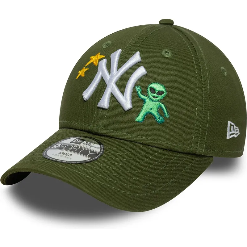 gron-bojd-justerbar-keps-for-barn-9forty-space-icon-fran-new-york-yankees-mlb-av-new-era