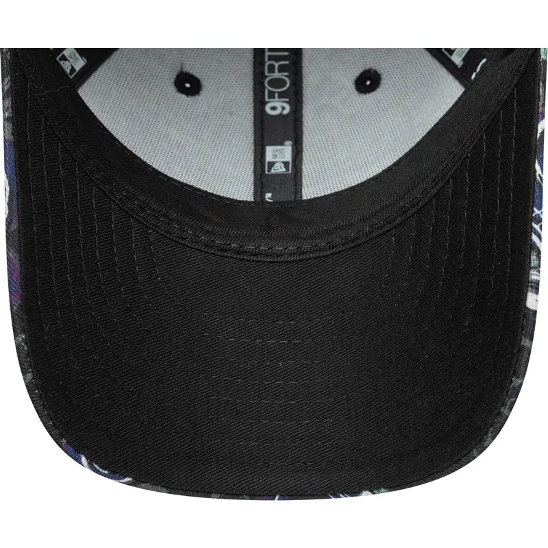 schwarze-verstellbare-gebogene-kappe-fur-kinder-9forty-space-all-over-print-von-new-era