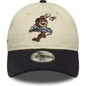 verstellbare-beige-und-marineblaue-9twenty-mascot-kinderkappe-von-new-era