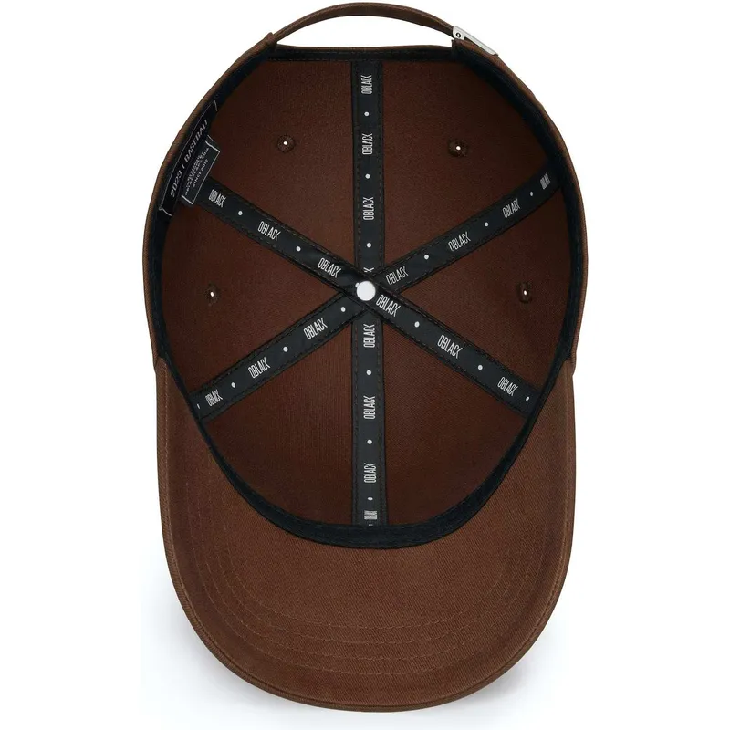 verstellbare-braune-baseballkappe-mit-gebogenem-schirm-und-braunem-logo-baseball-peach-obl061-von-oblack