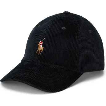 Svart justerbar kurvad keps Classic Sport Corduroy från Polo Ralph Lauren