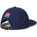 marineblaue-verstellbare-flat-cap-mit-usa-applikation-aus-twill-von-polo-ralph-lauren