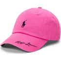 casquette-courbee-rose-ajustable-pink-pony-twill-polo-ralph-lauren