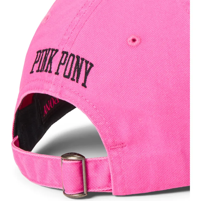 casquette-courbee-rose-ajustable-pink-pony-twill-polo-ralph-lauren