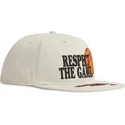 casquette-plate-beige-snapback-respect-the-game-slogan-and1