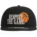 casquette-plate-noire-snapback-respect-the-game-slogan-and1