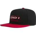 casquette-plate-noire-et-rouge-snapback-graffiti-logo-and1