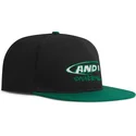 casquette-plate-noire-et-verte-snapback-graffiti-logo-and1