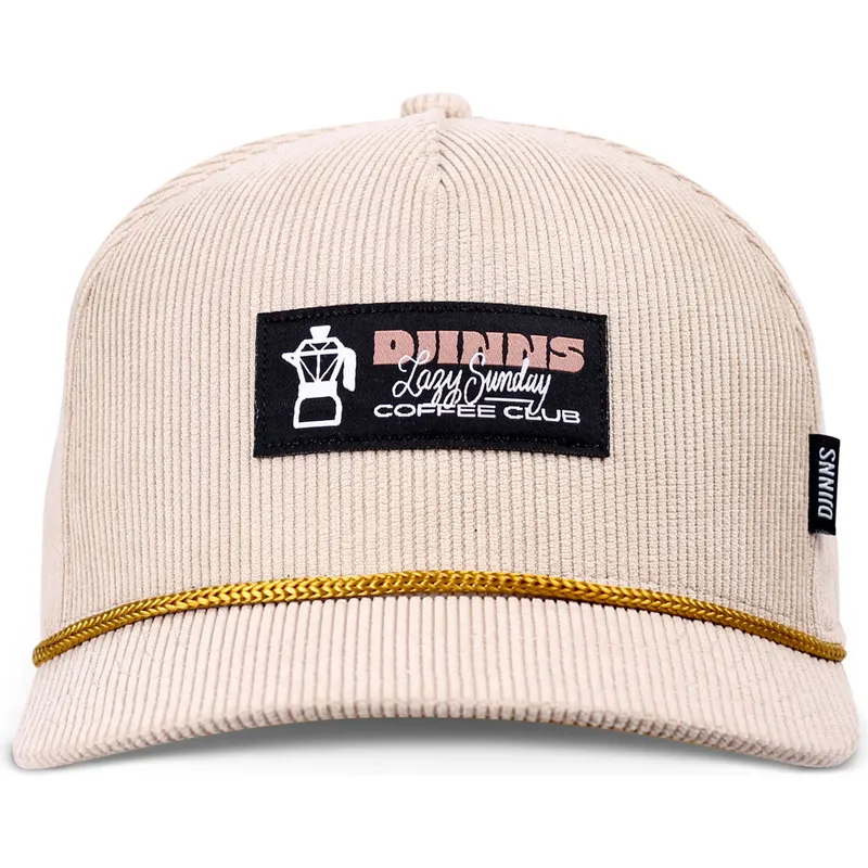 beige-snapback-kappe-mit-gebogenem-schirm-hft-sunday-coffee-cord-von-djinns