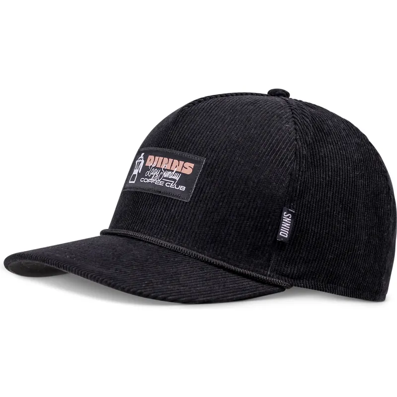 schwarze-snapback-cap-mit-gebogenem-schirm-hft-sunday-coffee-cord-von-djinns
