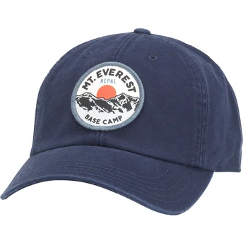 American Needle Curved Brim Mount Everest Hepcat Navy Blue Adjustable Cap